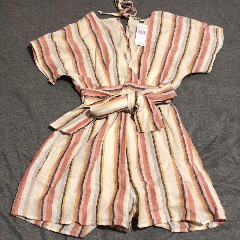 Striped romper